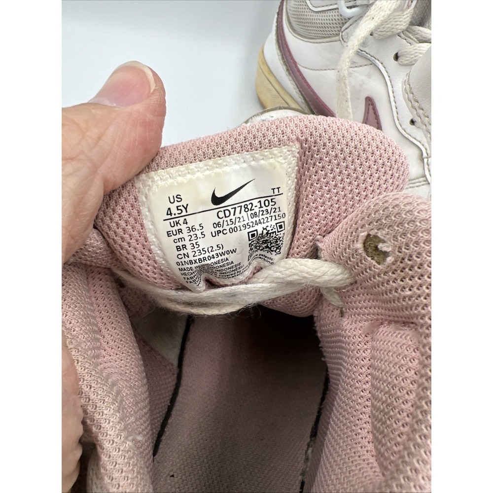 Nike Court‎ Borough Mid White Pink Glaze Shoes CD7782-105 4.5Y - Picture 5 of 11
